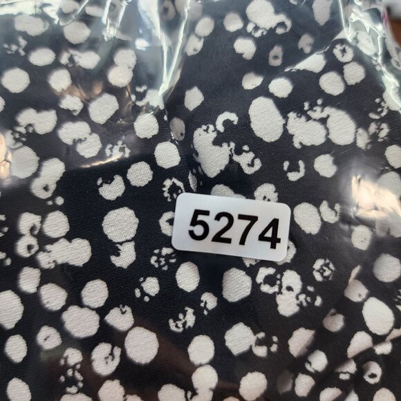 Women's 41 Hawthorn Blouse Top Black & White Polka Dot V-Neck Size S - Picture 10 of 10